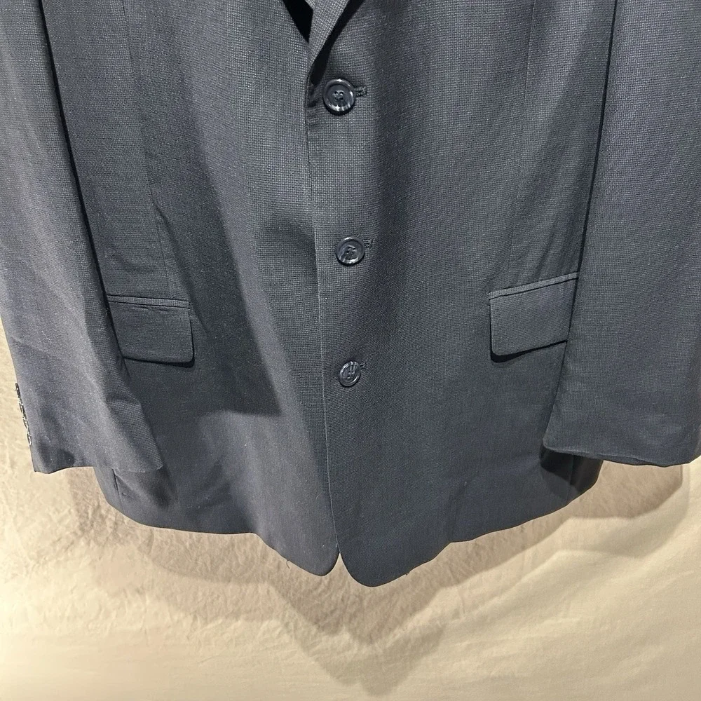 Vintage Chereskin 3-Button Navy Blue Suit Jacket Blazer